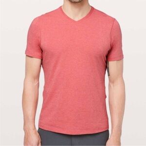 Men’s Lululemon 5 Year Basic V in Heathered Vintage Vermillion Size Large